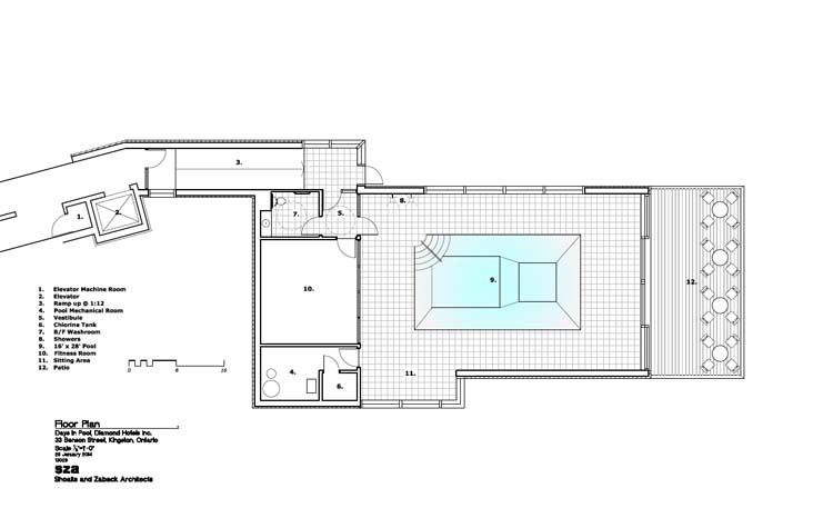 map of the pool