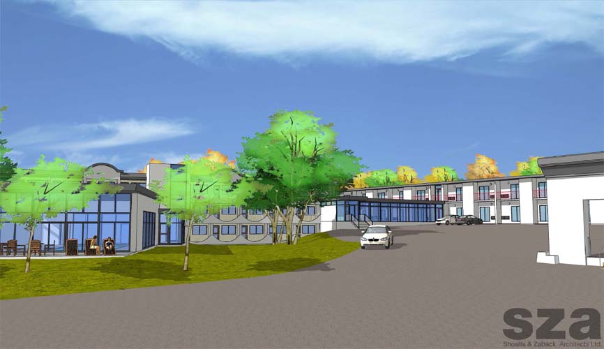 Rendering of the Days Inn 